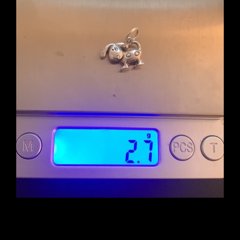 Vintage sterling silver Lucy Ann beagle dog charm . .925. Floppy ears and spots - Picture 5 of 6